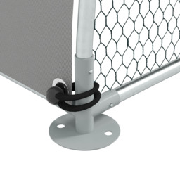 PawHut Galvanised Outdoor Chicken Coop with Cover, for 4-6 Chickens, Hens, Ducks, Rabbits, 3 x 1.9 x 2.2m - Silver Tone - Aosom UK - thumbnail 9