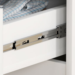 HOMCOM 4 Drawer Chest of Drawers, Modern Dresser for Bedroom, Living Room, 60 x 40 x 85cm, White - thumbnail 9