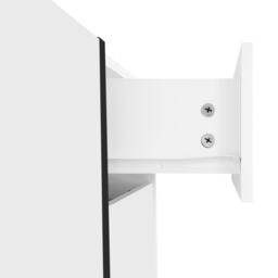 High-Gloss Black and White TV Cabinet with 3 Doors, Ample Storage, Modern TV Stand for Living Room, 170L x 29.5W x 40H cm, Black+White - Aosom UK - thumbnail 6