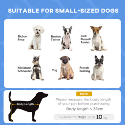 PawHut Raised Dog Bed Waterproof Elevated Pet Cot with Breathable Mesh UV Protection Canopy Blue, for Small Dogs, 61 x 46 x 62cm - Aosom UK - thumbnail 4
