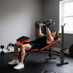 HOMCOM Adjustable Weight Bench with Leg Developer Barbell Rack for Weight Lifting and Strength Training Multifunctional Workout Station - thumbnail 2