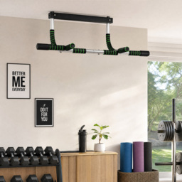 HOMCOM Pull-Up Bar for Doorway, Home Fitness Door Horizontal Bar Push up Bar for Indoor Gym Upper Body Workout, Green - Aosom UK - thumbnail 8