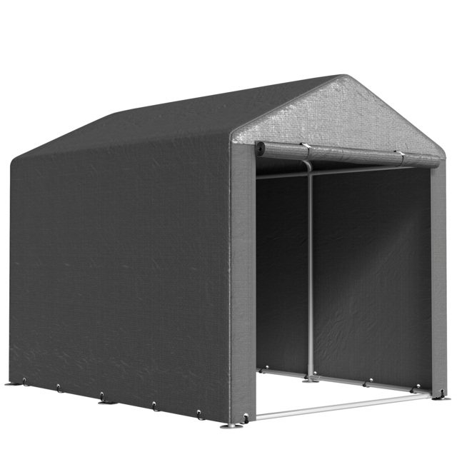 Outsunny 1.6 x 2.2m Garden Storage Shed Tent, with Accessories - Dark Grey - image 1
