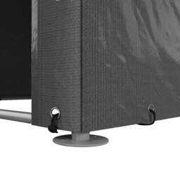 Outsunny 1.6 x 2.2m Garden Storage Shed Tent, with Accessories - Dark Grey - thumbnail 9