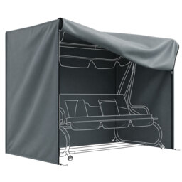 Outsunny 220 x 125cm Three-Seater Swing Chair Protective Cover - Grey