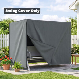 Outsunny 220 x 125cm Three-Seater Swing Chair Protective Cover - Grey - thumbnail 8