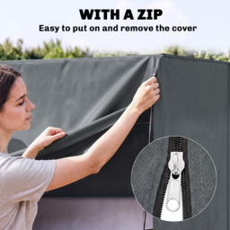 Outsunny 220 x 125cm Three-Seater Swing Chair Protective Cover - Grey - thumbnail 7