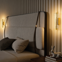 HOMCOM Led Wall Lamp 2 Pack, 9W Modern Indoor Geometric Mesh Wall Light, Colour Temperature Adjustable 3000K/4000K/6500K for Bedroom, Living Room, Hallway, Stairs, Gold Tone - thumbnail 8