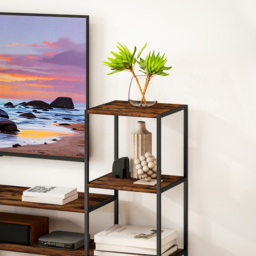 HOMCOM TV Unit for TVs up to 60 Inches, Industrial TV Stand with Storage Shelves, Entertainment Centre for Living Room, Bedroom - thumbnail 9