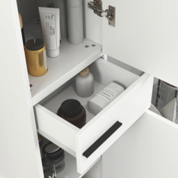 HOMCOM 190cm Slim Bathroom Storage Cabinet - White - thumbnail 9