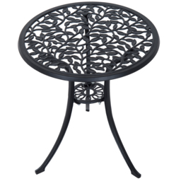 Outsunny Cast Aluminium Bistro Set: Antique Style 3-Piece Garden Furniture with Table & Chairs, Outdoor Seating - Aosom UK - thumbnail 7