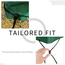 Outsunny Oxford Patio 3-seater Swing Chair Cover Outdoor Garden Furniture Rain Protection Protector Waterproof Anti-UV Green 240L x 133W x 185H cm - thumbnail 7