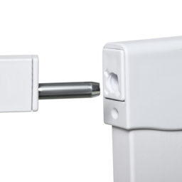 PawHut Pressure Fit Safety Gate for Doorways and Staircases, Dog Gate w/ Auto Closing Door, Pet Barrier for Hallways w/ Double Locking - White - thumbnail 9