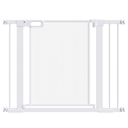 PawHut Pressure Fit Safety Gate for Doorways and Staircases, Dog Gate w/ Auto Closing Door, Pet Barrier for Hallways w/ Double Locking - White - thumbnail 1