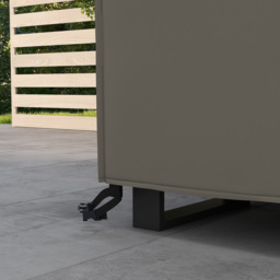 Outsunny Patio Furniture Protector: Weatherproof 600D Oxford Cover for Large Square Sets, 230 x 230 x 70cm, Grey - Aosom UK - thumbnail 9
