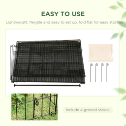 PawHut Small Animal Cage with Cover for Bunny, Chinchilla, Guinea Pig, Beige - thumbnail 7