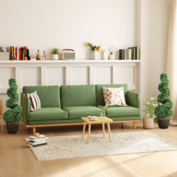 HOMCOM Set of 2 Artificial Plants, Topiary Spiral Boxwood Trees with Pot, for Home Indoor Outdoor Decor, 90cm - Aosom UK - thumbnail 6