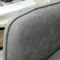 HOMCOM Faux Leather Marble-Effect Two-Seater Sofa - Grey - thumbnail 9