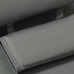 Outsunny Garden Sun Lounger Cushion Replacement Thick Sunbed Reclining Chair Relaxer Pad with Pillow - Grey - thumbnail 9