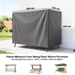 Outsunny Patio Swing Shelter: Waterproof Oxford Canopy for Outdoor Seating, Dark Grey, Ample Coverage - Aosom UK - thumbnail 3