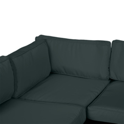 Outsunny Garden Rattan Sofa Cushion Polyester Cover Replacement Outdoor- No Cushion Included Dark Grey - thumbnail 8