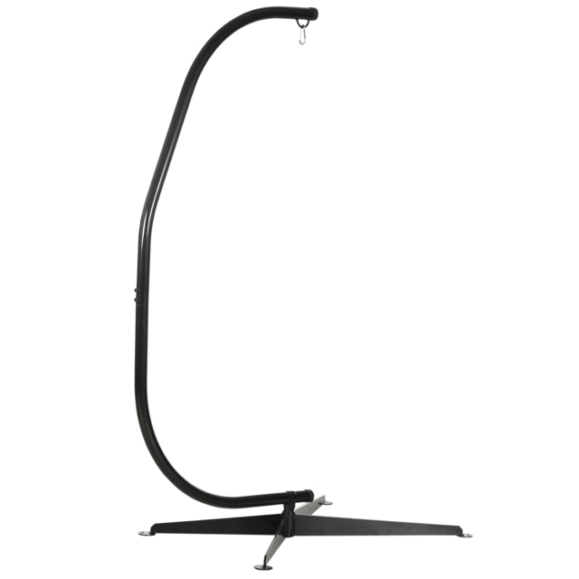 Outsunny Hanging Hammock Stand Hammock Chair Stand C Stand Steel Heavy Duty Stand for Air Porch Swing Chair (Only Construction) - Aosom UK - image 1