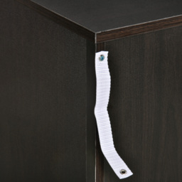 HOMCOM Three-Drawer Simple Bedside Table - Black - thumbnail 8