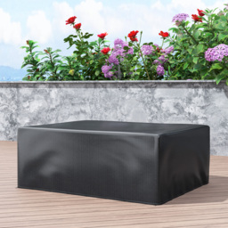 Outsunny Garden Furniture Cover, Waterproof Anti-UV Large Protective Patio Set Covers, 235 x 190 x 90cm, Black - thumbnail 8