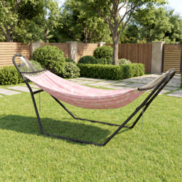 Outsunny 9ft Hammock Stand Adjustable Hammock Frame with Non-Slip Feet for Indoor Outdoor, 250 kg Capacity, Black - thumbnail 8