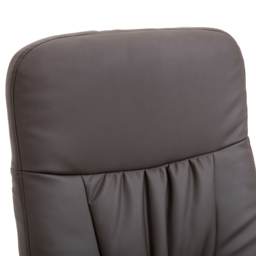 HOMCOM Executive Recliner Chair High Back and Footstool Armchair Lounge Seat Brown - thumbnail 8