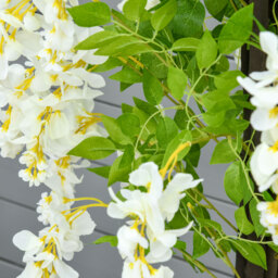 HOMCOM Artificial Realistic White Wisteria Tree Faux Decorative Plant in Nursery Pot for Indoor Outdoor Décor, 160cm - Aosom UK - thumbnail 9
