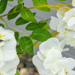 HOMCOM Artificial Realistic White Wisteria Tree Faux Decorative Plant in Nursery Pot for Indoor Outdoor Décor, 160cm - Aosom UK - thumbnail 8
