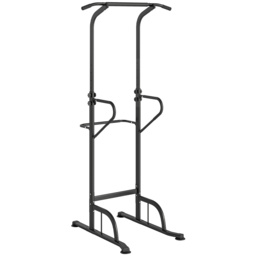 HOMCOM Pull Up Bar Multi-Function Height Adjustable Power Tower Dip Station Equipment - thumbnail 1