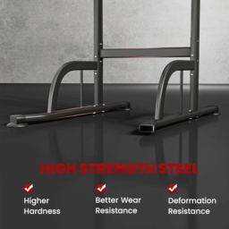 HOMCOM Pull Up Bar Multi-Function Height Adjustable Power Tower Dip Station Equipment - thumbnail 6
