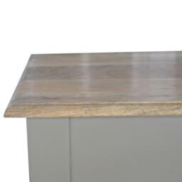Solid Wood Hand-Painted Writing Desk with Stain-Based Finish, Writing Table with Drawer and Generous Worktop, 45L x 80W x 78H cm, Brown - Aosom UK - thumbnail 5