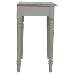 Solid Wood Hand-Painted Writing Desk with Stain-Based Finish, Writing Table with Drawer and Generous Worktop, 45L x 80W x 78H cm, Brown - Aosom UK - thumbnail 9