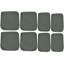 Outsunny Replacement Cushion Cover Garden Rattan Patio Furniture Seat Cover Polyester Outdoor- No Cushion Included - Aosom UK - thumbnail 1