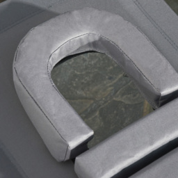 Outsunny Sun Lounger Foldable Reclining Chair with Pillow and Reading Hole Garden Beach Outdoor Recliner Adjustable Grey - Aosom UK - thumbnail 8