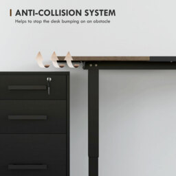 Vinsetto Height Adjustable Electric Standing Desk with 4 Automatic Memory Preset 140cm x 70cm Tabletop Stand Up Desk for Home Office - Aosom UK - thumbnail 6