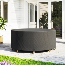 Outsunny Round Garden Furniture Cover, Waterproof Garden Table Cover, 420D Heavy Duty Oxford for Outdoor, Φ214 x 70 cm, Black - thumbnail 8