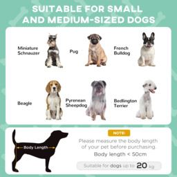 PawHut Elevated Cooling Pet Bed: Breathable Mesh Raised Cot for Small to Medium Dogs, Washable, Light Grey - Aosom UK - thumbnail 4