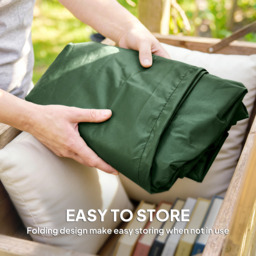 Outsunny 196 x 230 cm Hanging Egg Chair Protective Cover - Green - thumbnail 6