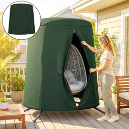 Outsunny 196 x 230 cm Hanging Egg Chair Protective Cover - Green - thumbnail 7