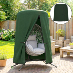 Outsunny 196 x 230 cm Hanging Egg Chair Protective Cover - Green - thumbnail 9