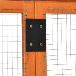 PawHut Chicken Run Coop, Wooden Chicken House for 1-3 Chickens, Hen House Duck Pen Outdoor w/ Combinable Design, Orange - thumbnail 9