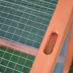 Pawhut 2 Floor Wooden Rabbit Hutch Bunny Cage House Chicken Coop Outdoor Garden Backyard 158 x 58 x 68 cm - thumbnail 5