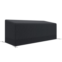 Outsunny Rectangular Patio Furniture Cover for 3 Seater Sofa Bistro Set, Water UV Resistant Protection 600D Oxford Fabric Rattan Lounge Clean Cover, 190 x 72 x 76cm, Black - thumbnail 1