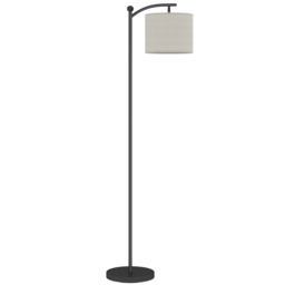HOMCOM LED Floor Lamp, Stepless Dimmable Reading Standing Lamp with Magnetic Remote Control and 11 Colours Temperature & 11 Brightness Levels, 60 Min Timer for Living Room, Bedroom, Office, Black