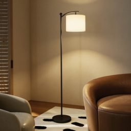 HOMCOM LED Floor Lamp, Stepless Dimmable Reading Standing Lamp with Magnetic Remote Control and 11 Colours Temperature & 11 Brightness Levels, 60 Min Timer for Living Room, Bedroom, Office, Black - thumbnail 9