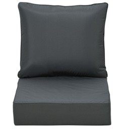 Outsunny Outdoor Seat and Back Cushion Sets, 63L x 55W x 15Dcm Olefin Seating Chair Fade Resistant Replacement Cushion for Rattan Sofa - Aosom UK - thumbnail 8